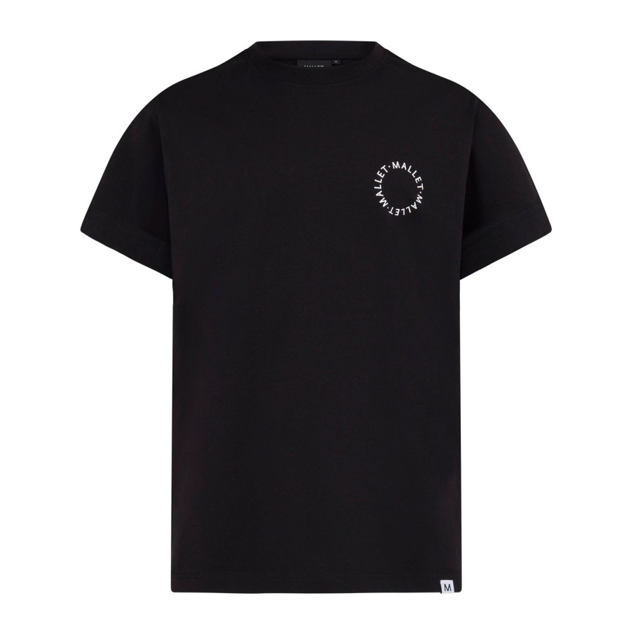 Mallet Mallet Circle Logo Print Tee - Black | Essentials