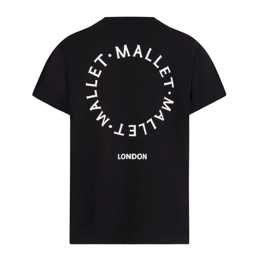 Mallet Mallet Circle Logo Print Tee - Black | Essentials