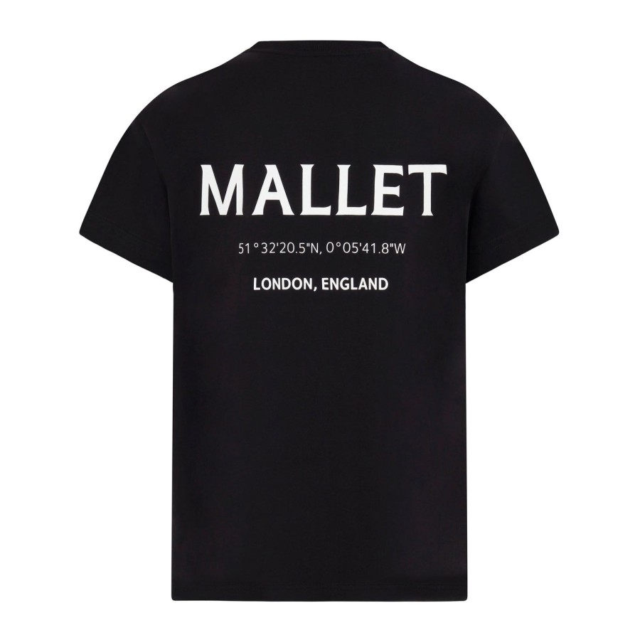 Mallet Mallet Coordinates Logo Print Tee - Black | Essentials