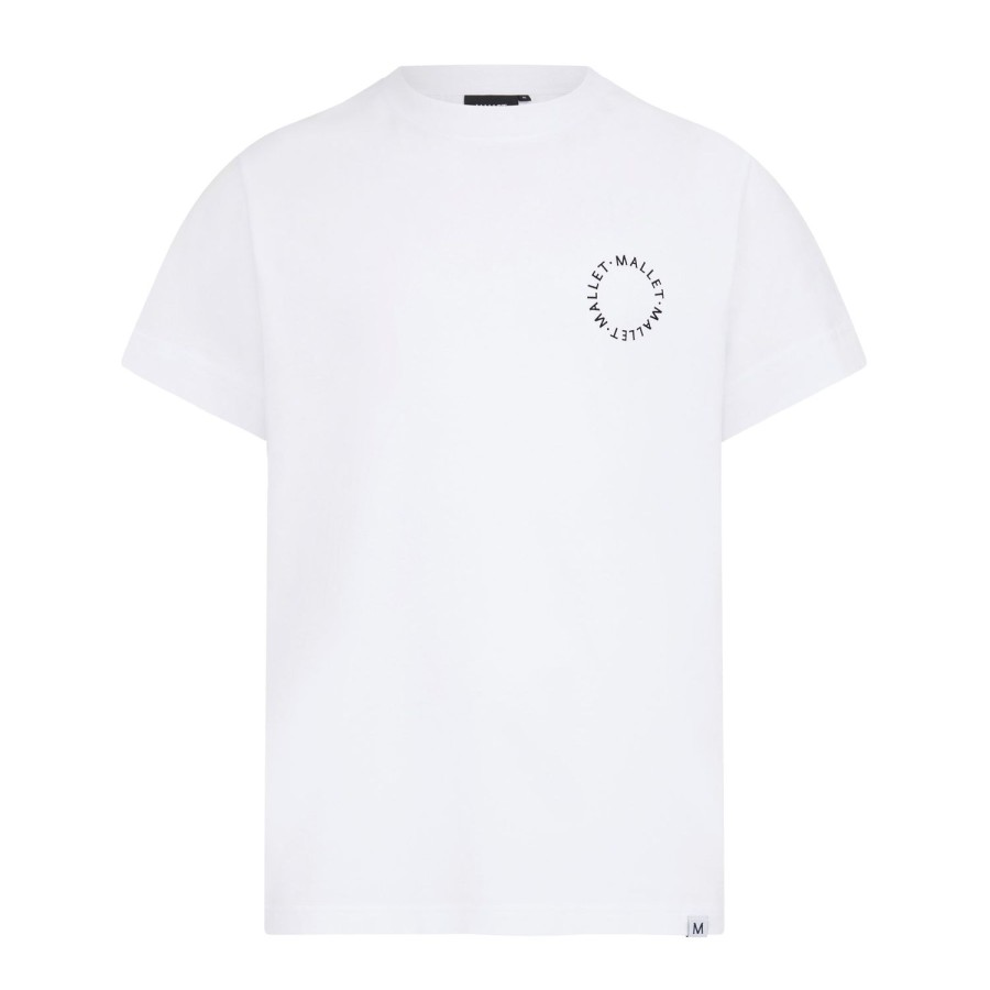 Mallet Mallet Circle Logo Print Tee - White | Essentials