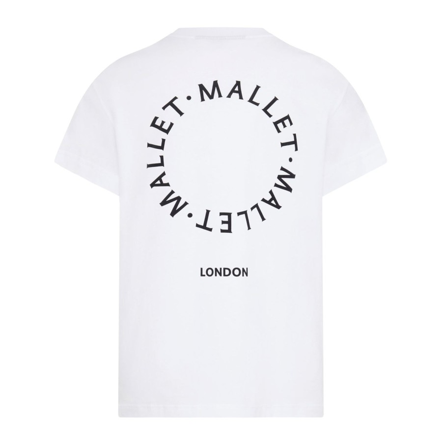 Mallet Mallet Circle Logo Print Tee - White | Essentials